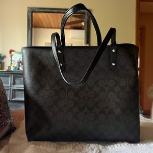 - Reversible Coach Monogram Tote Bag